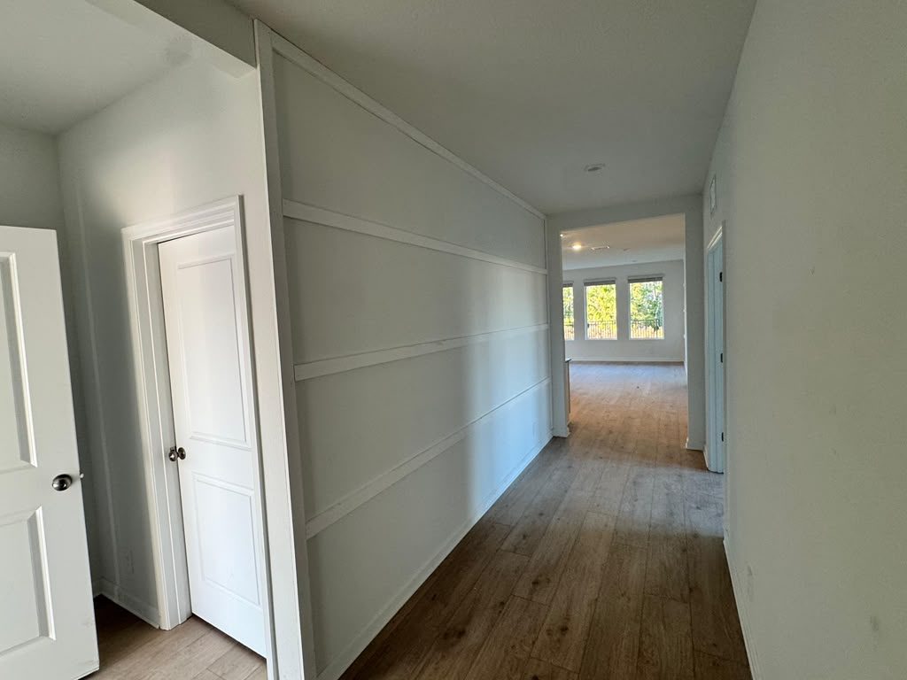 Hallway Accent Wall before
